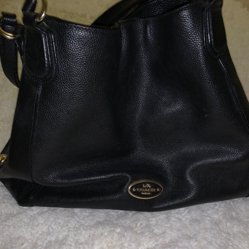 Coach black shoulder bag